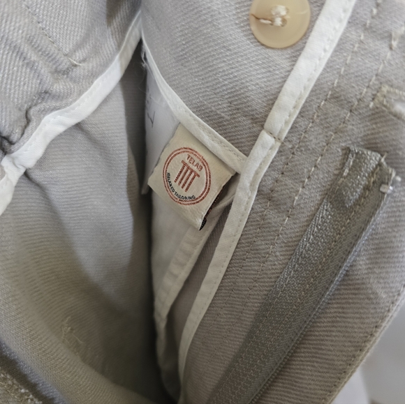 Tela Vanda Trousers In Pearl Grey Loose Wide Leg Cotton Linen Blend Small IT42 - Picture 11 of 13